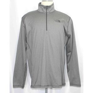 The North Face TNF Tech Glacier Gray 1/4‎ Zip Pullover NF0A2VG7 Mens Size XL